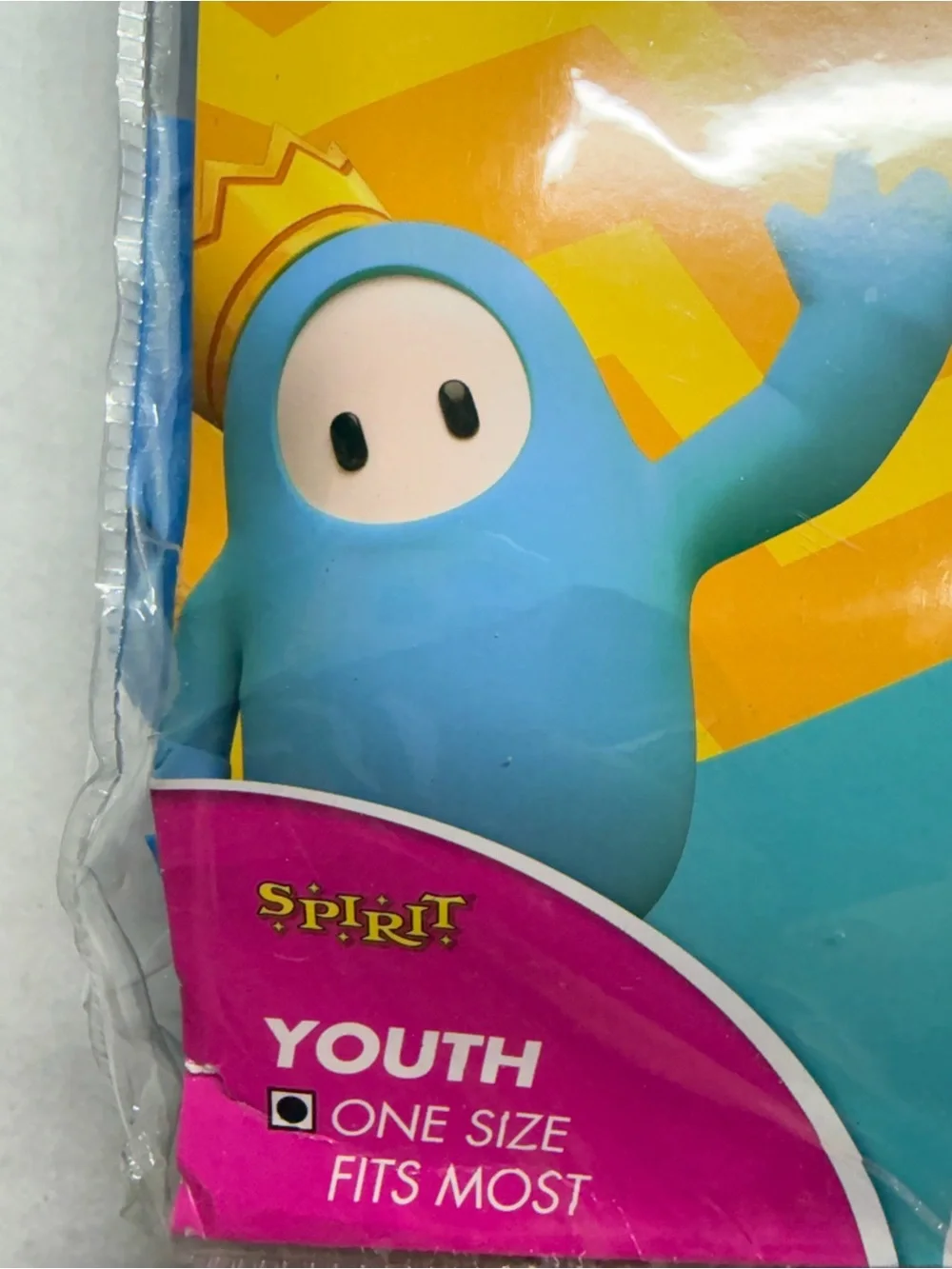 Spirit Fall Guys Blue Inflatable Fall Guys Costume with Gold Crown - Picture 4 of 4